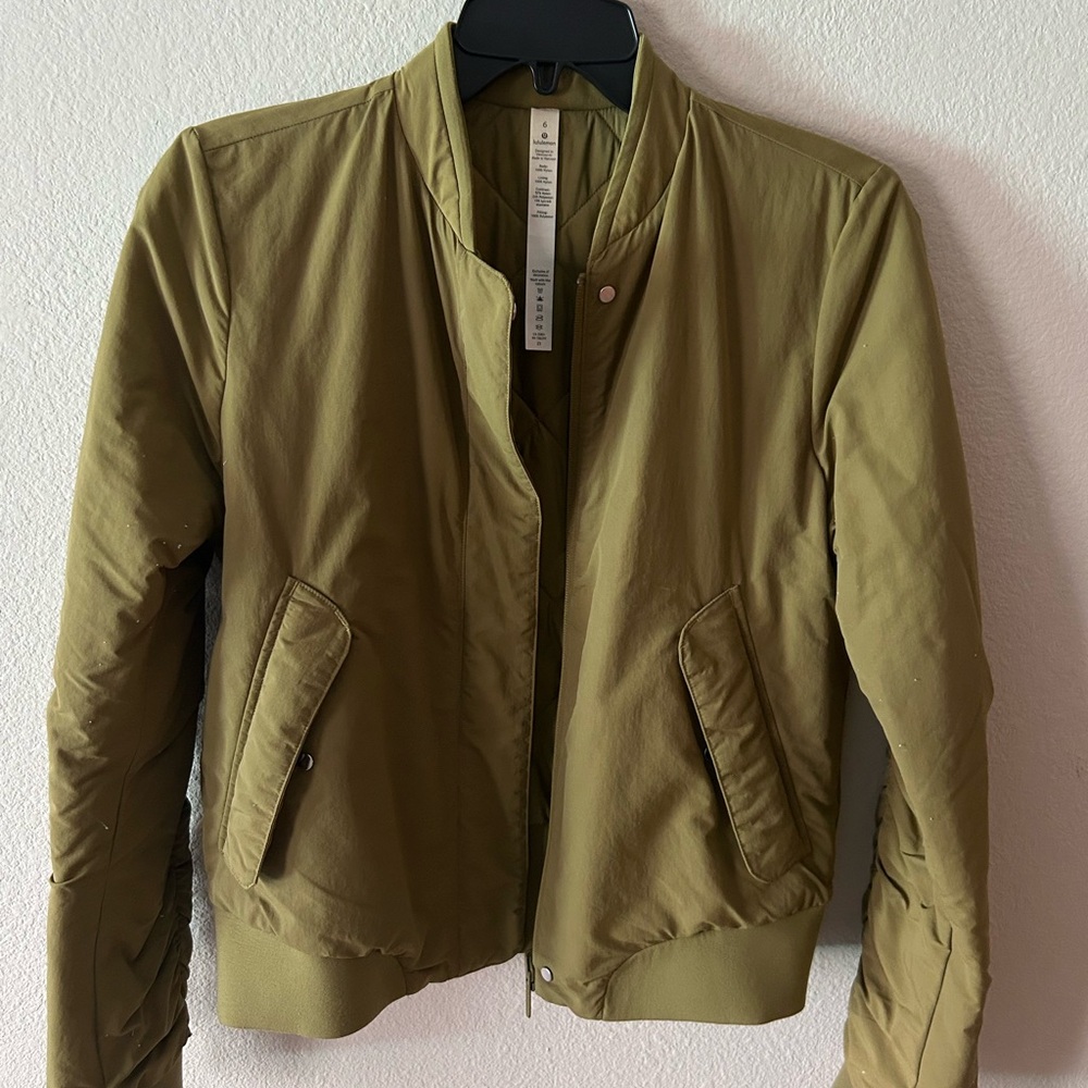Olive Green Women's Bomber Jacket - Lululemon